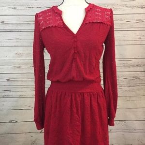Anthropologie leifnotes dress lace